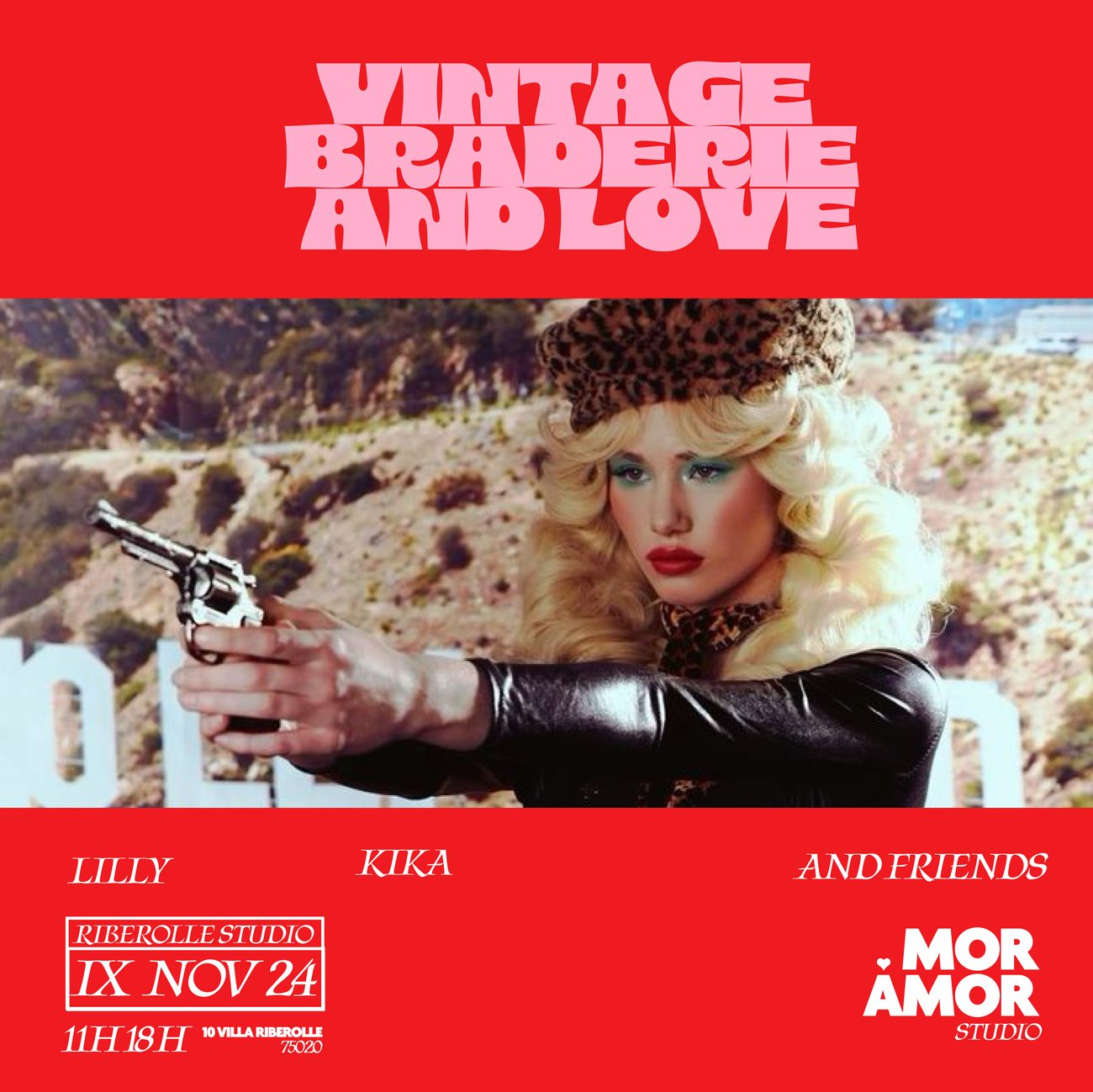 Affiche Vintage Braderie and Love — Mor Amor
